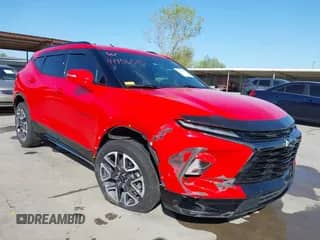2023 Chevrolet Blazer RS z VIN 3GNKBERS5PS199772, wystawiony jako IAAI lot #41956515 z przebiegiem 42 291 mil mil oraz . Historia ofert i sprzedaży dostępna na DreamBid. Obrazek 1.
