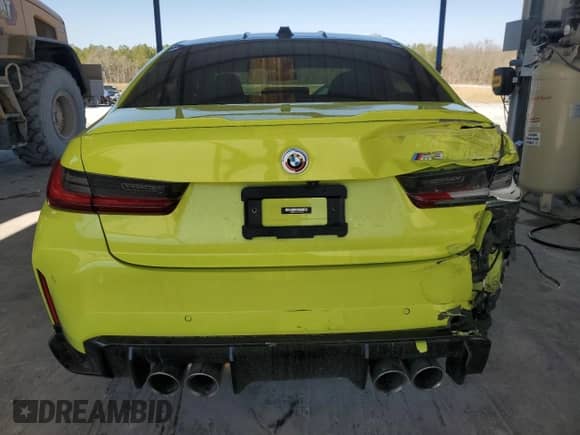 2023 BMW M3 с VIN WBS53AY05PFP21423, выставлен на аукционе Copart как лот 48802515 с пробегом 11 463 миль миль и Списание • Salvage title. История ставок и продаж доступна на DreamBid. Изображение 6.