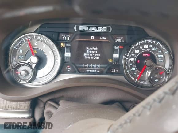 2019 Ram 1500 Longhorn with VIN 1C6SRFKT4KN518389, listed as a IAAI auction lot 41649677 with 96,662 mi miles and . Bid and sale history available at DreamBid. Image 7.