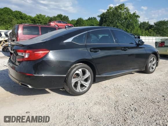 2020 Honda Accord EX-L with VIN 1HGCV2F51LA013112, listed as a Copart auction lot 63138705 with 61,817 mi miles and Salvage title. Bid and sale history available at DreamBid. Image 3.