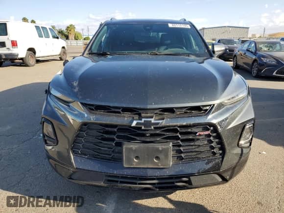 2019 Chevrolet Blazer RS with VIN 3GNKBERS1KS696567, listed as a Copart auction lot 80112195 with 105,790 mi miles and Salvage title. Bid and sale history available at DreamBid. Image 5.