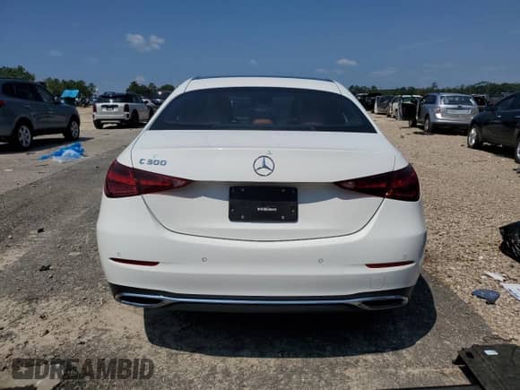 2022 Mercedes-Benz C 300 with VIN W1KAF4GB6NR058771, listed as a Copart auction lot 68477995 with 23,791 mi miles and Salvage title. Bid and sale history available at DreamBid. Image 6.