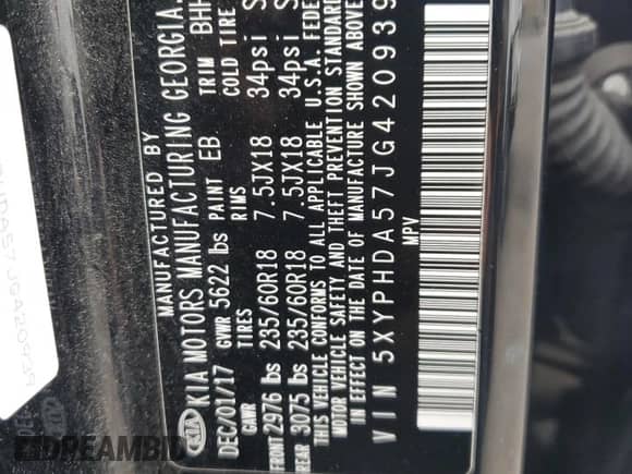 2018 Kia Sorento EX with VIN 5XYPHDA57JG420939, listed as a Copart auction lot 86475175 with 157,807 mi miles and Clean title. Bid and sale history available at DreamBid. Image 13.