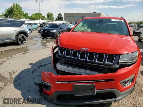 2017 Jeep Compass Sport with VIN 3C4NJDAB4HT698654, listed as a Copart auction lot 65843755 with 152,392 mi miles and Salvage title. Bid and sale history available at DreamBid. Image 14.