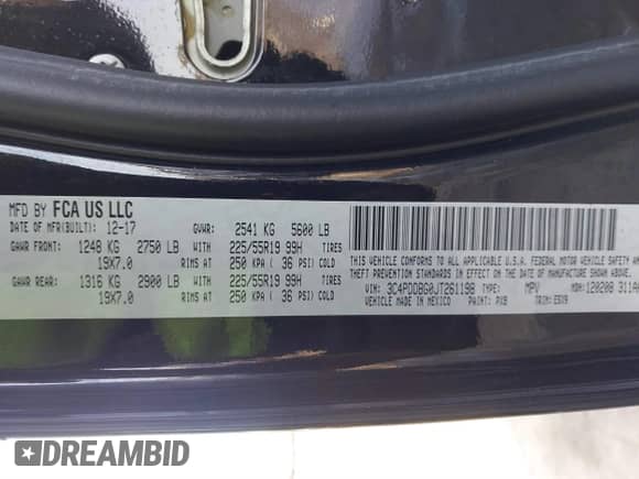 2018 Dodge Journey SXT z VIN 3C4PDDBG0JT261198, wystawiony jako IAAI lot #41451969 z przebiegiem 81 067 mil mil oraz . Historia ofert i sprzedaży dostępna na DreamBid. Obrazek 9.