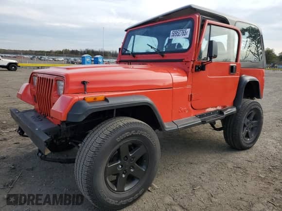 1992 Jeep Wrangler с VIN 2J4FY29S4NJ535843, выставлен на аукционе Copart как лот 50952765 с пробегом 249 428 миль миль и Списание • Salvage title. История ставок и продаж доступна на DreamBid. Изображение 1.