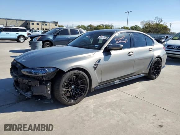 2021 BMW M3 с VIN WBS53AY0XMFL04228, выставлен на аукционе Copart как лот 80012024 с пробегом 16 588 миль миль и Списание • Salvage title. История ставок и продаж доступна на DreamBid. Изображение 1.
