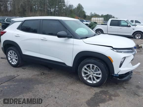 2024 Chevrolet TrailBlazer LS with VIN KL79MMS23RB080183, listed as a IAAI auction lot 41592776 with 25,701 mi miles and . Bid and sale history available at DreamBid. Image 1.