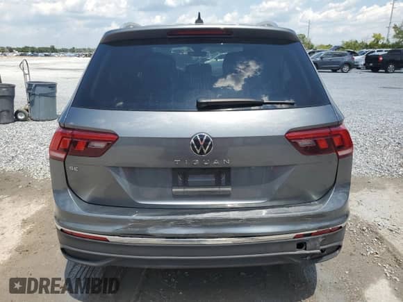 2024 Volkswagen Tiguan SE with VIN 3VVNB7AX5RM054605, listed as a Copart auction lot 66647625 with 13,174 mi miles and Non repairable. Bid and sale history available at DreamBid. Image 6.