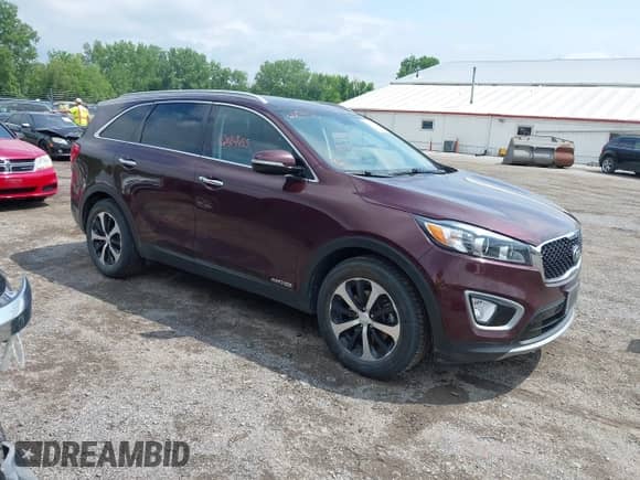 2017 Kia Sorento EX z VIN 5XYPHDA51HG289386, wystawiony jako IAAI lot #42419455 z przebiegiem 146 464 mil mil oraz . Historia ofert i sprzedaży dostępna na DreamBid. Obrazek 1.