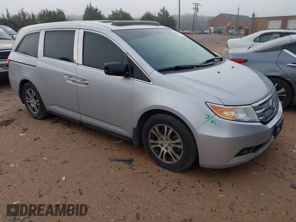 2013 Honda Odyssey EX-L with VIN 5FNRL5H64DB020229, listed as a IAAI auction lot 43119656 with 149,509 mi miles and . Bid and sale history available at DreamBid. Image 1.