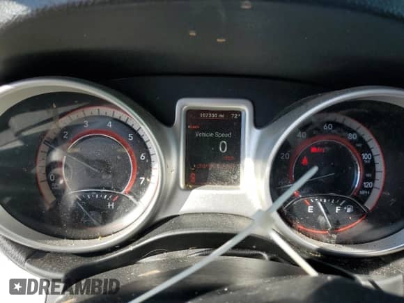 2017 Dodge Journey SXT with VIN 3C4PDDBG1HT591779, listed as a Copart auction lot 80312965 with 107,330 mi miles and Salvage title. Bid and sale history available at DreamBid. Image 9.