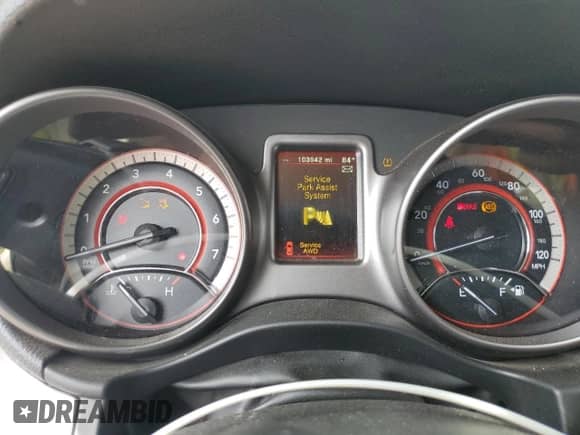 2017 Dodge Journey Crossroad Plus with VIN 3C4PDDGG6HT600288, listed as a Copart auction lot 80640215 with 103,942 mi miles and Salvage title. Bid and sale history available at DreamBid. Image 9.