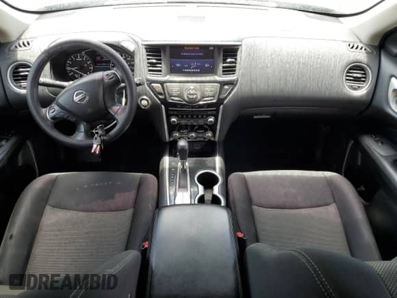 2018 Nissan Pathfinder SV with VIN 5N1DR2MN2JC617758, listed as a Copart auction lot 68208035 with 127,075 mi miles and Salvage title. Bid and sale history available at DreamBid. Image 8.