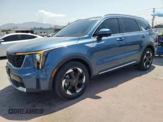 2025 Kia Sorento SX Prestige with VIN KNDRKDJGXS5351296, listed as a Copart auction lot 65113365 with 2,267 mi miles and Salvage title. Bid and sale history available at DreamBid. Image 1.