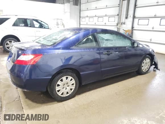2008 Honda Civic with VIN 2HGFG11258H531327, listed as a Copart auction lot 52619715 with 70,800 mi miles and Non repairable. Bid and sale history available at DreamBid. Image 3.