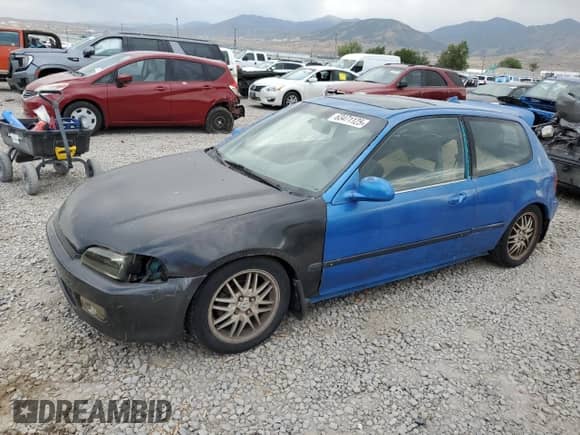 1993 Honda Civic с VIN 2HGEH3380PH537167, выставлен на аукционе Copart как лот 63471125 с пробегом 109 999 миль миль и Списание • Salvage title. История ставок и продаж доступна на DreamBid. Изображение 1.