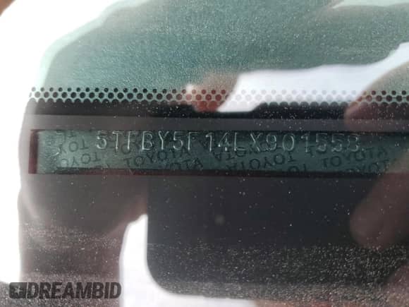 2020 Toyota Tundra Limited z VIN 5TFBY5F14LX901558, wystawiony jako Copart lot #81123045 z przebiegiem 42 953 mil mil oraz Szkoda całkowita • Salvage title. Historia ofert i sprzedaży dostępna na DreamBid. Obrazek 13.