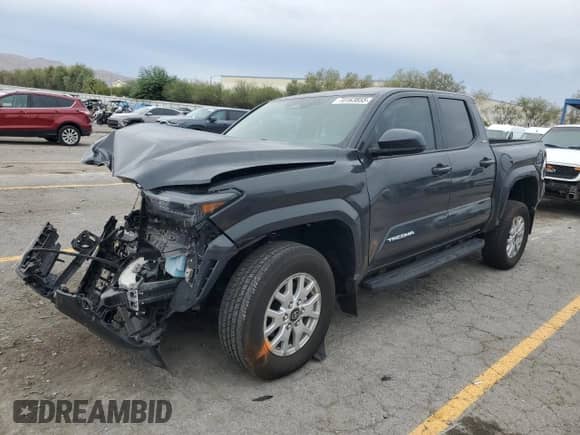 2024 Toyota Tacoma SR5 with VIN 3TMLB5JN0RM071045, listed as a Copart auction lot 70163855 with 8,616 mi miles and Salvage title. Bid and sale history available at DreamBid. Image 1.