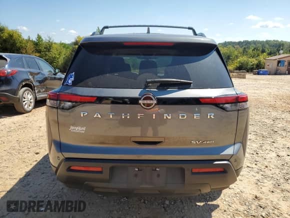 2022 Nissan Pathfinder SV with VIN 5N1DR3BC4NC246180, listed as a Copart auction lot 81420565 with 40,513 mi miles and Salvage title. Bid and sale history available at DreamBid. Image 6.