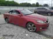 2011 Lexus IS 250 C with VIN JTHFF2C21B2520084, listed as a Copart auction lot 55036975 with 67,646 mi miles and Salvage title. Bid and sale history available at DreamBid. Image 4.