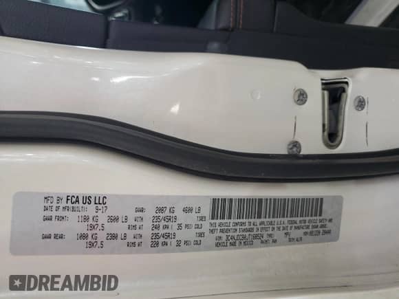 2018 Jeep Compass Limited с VIN 3C4NJDCB0JT168524, выставлен на аукционе Copart как лот 89859745 с пробегом 104 478 миль миль и Чистый • Clean title. История ставок и продаж доступна на DreamBid. Изображение 13.