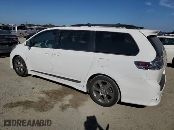 2012 Toyota Sienna SE with VIN 5TDXK3DC1CS270502, listed as a Copart auction lot 81154565 with 93,407 mi miles and Salvage title. Bid and sale history available at DreamBid. Image 2.