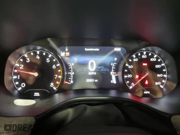 2024 Jeep Compass Latitude with VIN 3C4NJDBN0RT146367, listed as a Copart auction lot 41695345 with 20,951 mi miles and Salvage title. Bid and sale history available at DreamBid. Image 9.