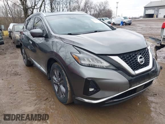 2021 Nissan Murano Platinum with VIN 5N1AZ2DS2MC131710, listed as a IAAI auction lot 41485842 with 74,443 mi miles and . Bid and sale history available at DreamBid. Image 1.