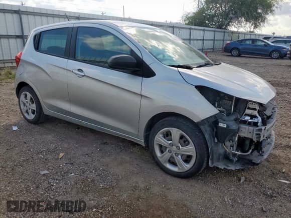 2021 Chevrolet Spark LS with VIN KL8CB6SA9MC723083, listed as a Copart auction lot 84622995 with 44,854 mi miles and Salvage title. Bid and sale history available at DreamBid. Image 4.