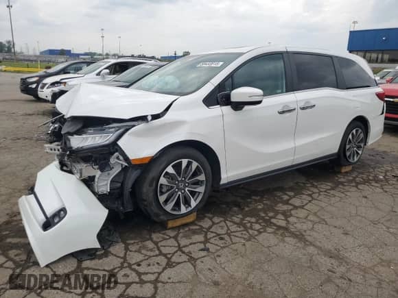 2023 Honda Odyssey EX-L с VIN 5FNRL6H6XPB058672, выставлен на аукционе Copart как лот 59433815 с пробегом 21 198 миль миль и Списание • Salvage title. История ставок и продаж доступна на DreamBid. Изображение 1.
