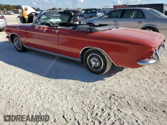 1964 Chevrolet Corvair with VIN 40967W287137, listed as a Copart auction lot 77769384 with 3,143 mi miles and Salvage title. Bid and sale history available at DreamBid. Image 2.