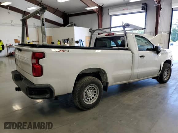 2020 Chevrolet Silverado 1500 Work Truck with VIN 3GCNYAEH2LG226009, listed as a Copart auction lot 71166224 with 91,211 mi miles and Salvage title. Bid and sale history available at DreamBid. Image 3.