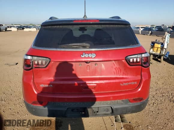 2021 Jeep Compass Limited with VIN 3C4NJDCB7MT579651, listed as a Copart auction lot 68487445 with 59,579 mi miles and Salvage title. Bid and sale history available at DreamBid. Image 6.