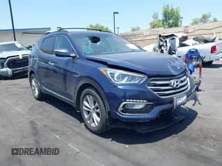 2018 Hyundai Santa Fe 2.0T with VIN 5XYZU4LA8JG537427, listed as a IAAI auction lot 42349692 with 148,764 mi miles and . Bid and sale history available at DreamBid. Image 1.