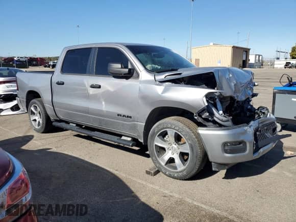 2025 Ram 1500 Tradesman with VIN 1C6RRFGG8SN553995, listed as a Copart auction lot 89714575 with 12,927 mi miles and Clean title. Bid and sale history available at DreamBid. Image 4.