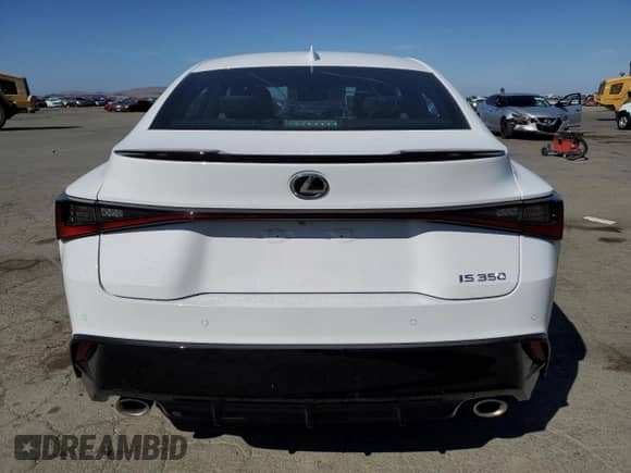 2024 Lexus IS 350 F Sport with VIN JTHGZ1B20R5081265, listed as a Copart auction lot 81801635 with 3,511 mi miles and Salvage title. Bid and sale history available at DreamBid. Image 6.