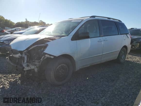 2007 Toyota Sienna CE with VIN 5TDZK23C87S003092, listed as a Copart auction lot 85353455 with 280,998 mi miles and Salvage title. Bid and sale history available at DreamBid. Image 1.
