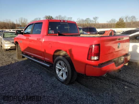 2015 Ram 1500 Sport with VIN 1C6RR7UT9FS768378, listed as a Copart auction lot 48425645 with 189,077 mi miles and Salvage title. Bid and sale history available at DreamBid. Image 2.