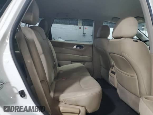 2017 Nissan Pathfinder Platinum with VIN 5N1DR2MMXHC620618, listed as a Copart auction lot 66746975 with 175,461 mi miles and Salvage title. Bid and sale history available at DreamBid. Image 10.