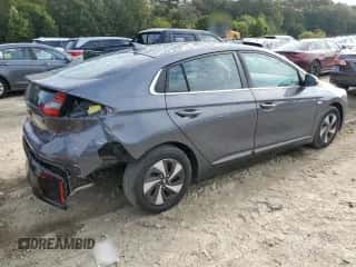 2017 Hyundai Ioniq SEL z VIN KMHC75LC2HU033285, wystawiony jako Copart lot #81674625 z przebiegiem 76 125 mil mil oraz Szkoda całkowita • Salvage title. Historia ofert i sprzedaży dostępna na DreamBid. Obrazek 3.