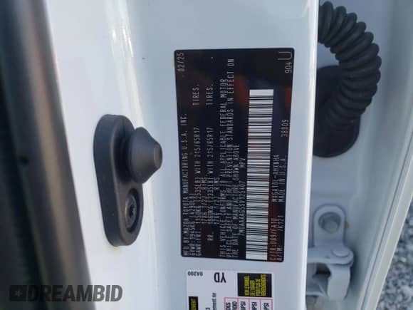 2025 Toyota Corolla Cross L с VIN 7MUAAAAG5SV125407, выставлен на аукционе Copart как лот 69856195 с пробегом 18 537 миль миль и Списание • Salvage title. История ставок и продаж доступна на DreamBid. Изображение 13.