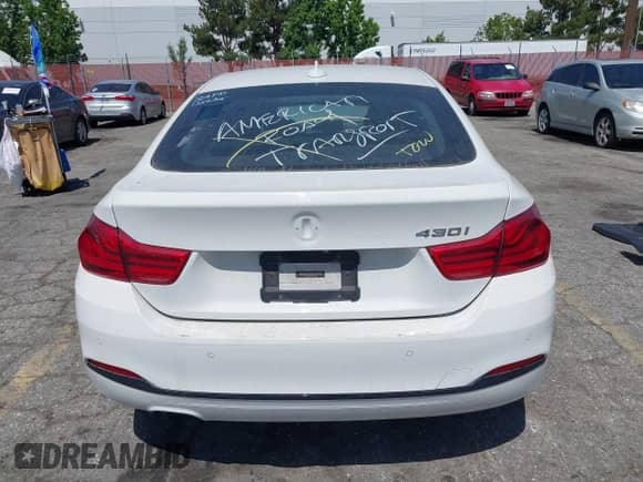 2018 BMW 4 Series 430i with VIN WBA4J1C59JBG77615, listed as a IAAI auction lot 42544193 with 58,445 mi miles and . Bid and sale history available at DreamBid. Image 17.