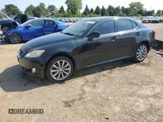 2007 Lexus IS 250 with VIN JTHCK262372012801, listed as a Copart auction lot 68275635 with 198,726 mi miles and Salvage title. Bid and sale history available at DreamBid. Image 1.