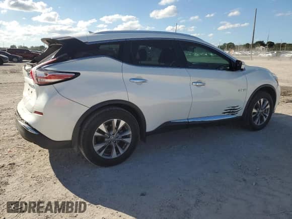 2016 Nissan Murano Platinum with VIN 5N1AZ2MH3GN101127, listed as a Copart auction lot 86092525 with 121,180 mi miles and Salvage title. Bid and sale history available at DreamBid. Image 3.
