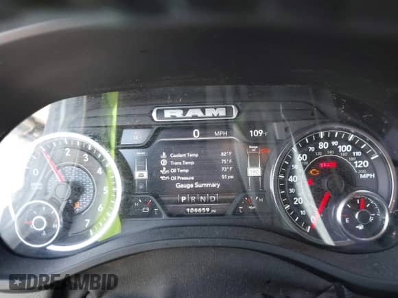 2022 Ram 1500 Big Horn z VIN 1C6RREFT3NN157681, wystawiony jako IAAI lot #42358287 z przebiegiem 106 659 mil mil oraz . Historia ofert i sprzedaży dostępna na DreamBid. Obrazek 7.