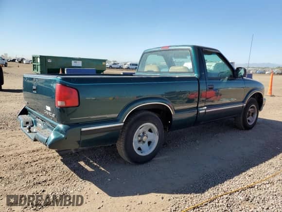 1997 Chevrolet S-10 LS с VIN 1GCCS1444VK247754, выставлен на аукционе Copart как лот 80392065 с пробегом 150 741 миль миль и Списание • Salvage title. История ставок и продаж доступна на DreamBid. Изображение 3.