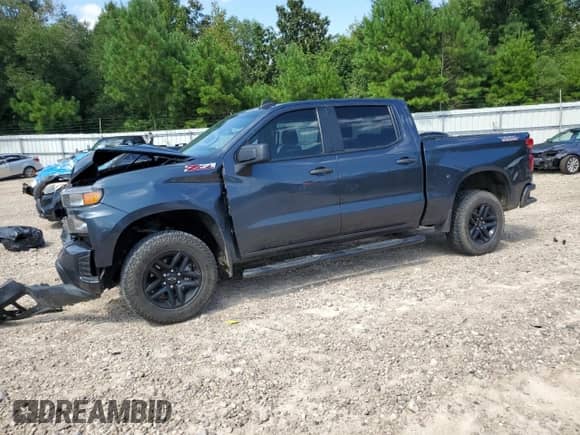 2022 Chevrolet Silverado 1500 Custom Trail Boss with VIN 1GCPYCEKXNZ202253, listed as a Copart auction lot 68821845 with 87,997 mi miles and Non repairable. Bid and sale history available at DreamBid. Image 1.