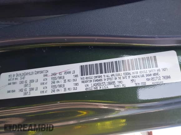 2007 Jeep Wrangler Unlimited Sahara с VIN 1J4GA59157L198095, выставлен на аукционе IAAI как лот 43011519 с пробегом 198 022 миль миль и . История ставок и продаж доступна на DreamBid. Изображение 9.