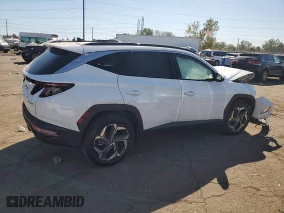 2024 Hyundai Tucson SEL Convenience with VIN KM8JCCD17RU191918, listed as a Copart auction lot 84594115 with 7,534 mi miles and Non repairable. Bid and sale history available at DreamBid. Image 3.